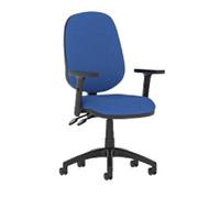 dynamic Eclipse II Operator Chair Permanent Contact Fabric Height-Adjustable Armrest Blue 120 kg Eclipse Plus II 600 x 600 x 970 mm