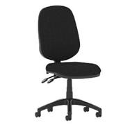 dynamic Eclipse II Operator Chair Permanent Contact Fabric Without armrest Height-Adjustable Seat Black 120 kg Eclipse Plus II 600 x 600 x 970 mm