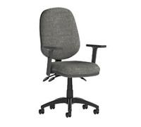 dynamic Eclipse III Operator Chair Permanent Contact Fabric Height-Adjustable Armrest Black 120 kg Eclipse Plus III 600 x 600 x 970 mm