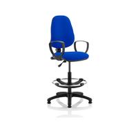 Eclipse Plus I Lever Task Operator Chair Blue With Loop Arms