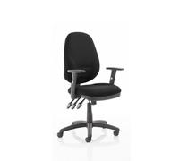 Eclipse Plus XL Chair Black Adjustable Arms KC0035