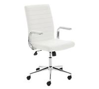 dynamic Era Executive Chair Basic Tilt Bonded leather Fixed Armrest White 110 kg Ezra 560 x 580 x 980 mm