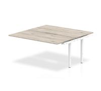 Evolve Plus 1600mm B2B Ext Kit Grey Oak Top White Frame