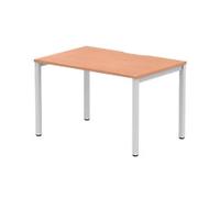 dynamic Evolve Plus Bench Desk Rectangular Beech H-Frame 1,200 (W) x 800 (D) x 750 (H) mm MFC (Melamine Faced Chipboard)