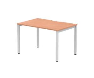 dynamic Evolve Plus Bench Desk Rectangular Beech H-Frame 1,200 (W) x 800 (D) x 750 (H) mm MFC (Melamine Faced Chipboard)