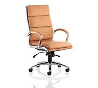 Dynamic EX000008 Classic High Back Executive Chair with Arms - Tan