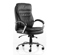 Dynamic EX000061 Rocky Executive Leather High Back Chair with Arms - Black