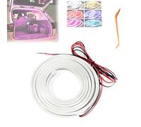 Dynamic Flowing Car Trunk Light Strip, 2m/4m Auto On/Off Dynamic Car Hood LED Strip, Universal Cars Trunk Atmosphere Light, Waterproof & Cut-to-Fit, for Cars, Suvs, Trucks (Purple, 4M)