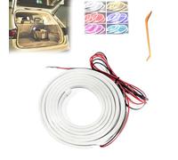 Dynamic Flowing Car Trunk Light Strip, 2m/4m Auto On/Off Dynamic Car Hood LED Strip, Universal Cars Trunk Atmosphere Light, Waterproof & Cut-to-Fit, for Cars, Suvs, Trucks (Warm, 4M)