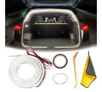 Dynamic Flowing Car Trunk Light Strip, 4.0M Flexible Universal Trunk Led Light Strip, Car Led Interior Lights for Cargo Area or Interior Illumination Decoration (White,13.1ft)