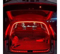 Dynamic Flowing Car Trunk Light Strip - 78/157 Inch Cuttable LED Strip for Car Cargo Area or Interior, Auto On/Off Trunk LED Accent Lighting (D-Red,4M/157Inch)