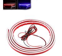 Dynamic Flowing Car Trunk Light Strip,Flexible Waterproof 12v Hood LED Interior Lights,Start-Up Effect Daytime Running Light,Engine Cover Decoration Exterior Accessories for Suvs Trucks(Blue,2.4m)