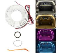 Dynamic Flowing Car Trunk Light Strip, Trunk Led Light Strip, Car LED Interior Lights, car boot light,Decoration Dynamic Scan Hood Lights for Cars Suvs Trucks
