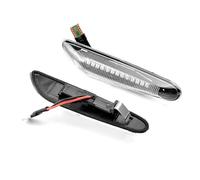 Dynamic Flowing LED Turn Signal Side Marker Light Blinker Lamp For BMW For E90/91/92/93/60/82/87/46 Mirror Indicator Turn Signal Light(Crystal white 1)