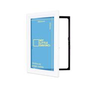 Dynamic Frames My Little DaVinci Wooden Picture Frame for 50 Artworks | Display or Hang Your Kids Artwork (White, A3)