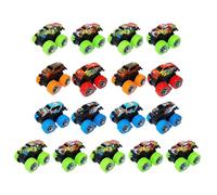 Dynamic Friction Vehicles - Pull Back Racing Car Set, 15X Colorful Push Style, Interactive Play Support Feature, Kids Practical Toy Gear, Cars for Indoor, Birthday, Adventure, Daycare