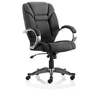 dynamic Galloway Executive Chair Basic Tilt Fabric Fixed Armrest Black 120 kg Galloway 670 x 810 x 1,050 mm