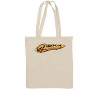 Dynamic Glowing Arrow Typography Design Natural Cotton Tote Bag White