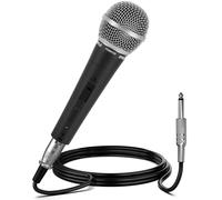 Dynamic handheld vocal microphone cardioid on off switch XLR lead stage studio