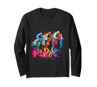 Dynamic Horse Racing Long Sleeve T-Shirt