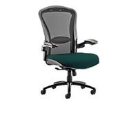 dynamic Houston Heavy Duty Chair Synchro Tilt Mesh Fabric Height-Adjustable Armrest Black, Maringa Teal 205 kg Houston 750 x 720 x 1,120 mm