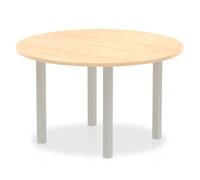 Impulse 1200 Round Table Maple Silver Leg