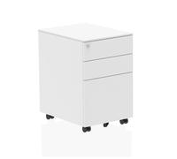 Steel Mobile Pedestal White - I000726