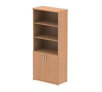 Impulse 2000mm Open Shelves Cupboard Oak