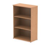 dynamic Impulse Medium-Density Fibreboard Bookcase 800 x 400 x 1,200 mm Brown Oak