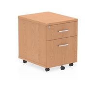 Impulse Mobile Pedestal 2 Drawer Oak - I000772