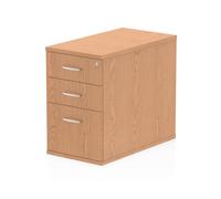 Impulse 800 Desk High Pedestal 3 Drawer Oak - I000779