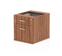 Dynamic I001639 office drawer unit Walnut Melamine Faced Chipboard (MF