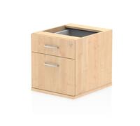 Impulse Bench 2 Drawer Fixed Pedestal Maple