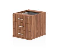 Dynamic I001644 office drawer unit Walnut Melamine Faced Chipboard (MF