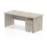 dynamic Ergonomic Desk Impulse IWSSP1852GRY Grey Oak 1800 mm x 800 mm x 730 mm