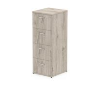 Impulse 4 Drawer Filing Cabinet Grey Oak