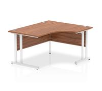 Impulse 1400 Right Crescent Walnut White Leg