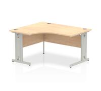 Impulse 1400 LH Desk Maple Silver CBL