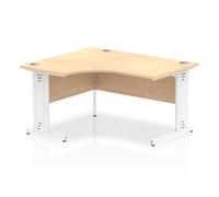 Impulse 1400 LH Desk Maple White CBL