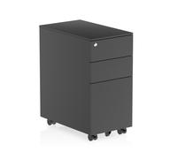 Dynamic Steel Slim Mobile Pedestal Black I004297