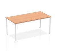 dynamic Impulse Conference Table Rectangular Oak 4 Metal legs 1,600 (W) x 800 (D) x 740 (H) mm MFC (Melamine Faced Chipboard)
