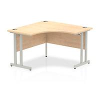 dynamic Impulse Corner Desk Corner Maple Cantilever 1,200 (W) x 1,200 (D) x 730 (H) mm MFC (Melamine Faced Chipboard)