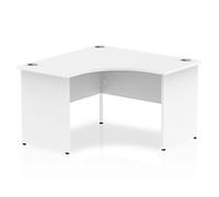 dynamic Impulse Corner Desk Corner White Base panel 1,200 (W) x 1,200 (D) x 730 (H) mm MFC (Melamine Faced Chipboard)