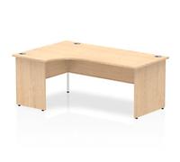 dynamic Impulse Left Hand Desk Corner Maple Base panel 1,800 (W) x 1,200 (D) x 730 (H) mm MFC (Melamine Faced Chipboard)