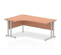 dynamic Impulse Left Hand Desk Freeform Beech Cantilever 1,800 (W) x 1,200 (D) x 730 (H) mm MFC (Melamine Faced Chipboard)
