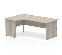 dynamic Impulse Left Hand Desk Rectangular Oak Base panel 1,800 (W) x 1,200 (D) x 730 (H) mm MFC (Melamine Faced Chipboard)