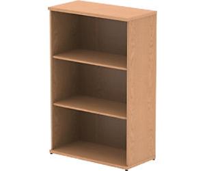 dynamic Impulse Medium-Density Fibreboard Bookcase 800 x 400 x 1,200 mm Brown Oak