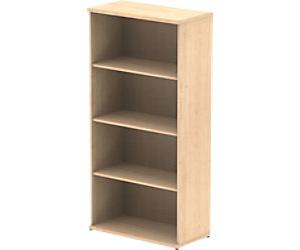 dynamic Impulse Medium-Density Fibreboard Bookcase 800 x 400 x 1,600 mm Light Brown Maple