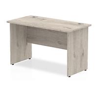 dynamic Impulse Office Desk Rectangular Grey Oak Base panel 1,200 (W) x 600 (D) x 730 (H) mm MFC (Melamine Faced Chipboard)