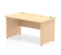 dynamic Impulse Office Desk Rectangular Maple Base panel 1,400 (W) x 800 (D) x 730 (H) mm MFC (Melamine Faced Chipboard)